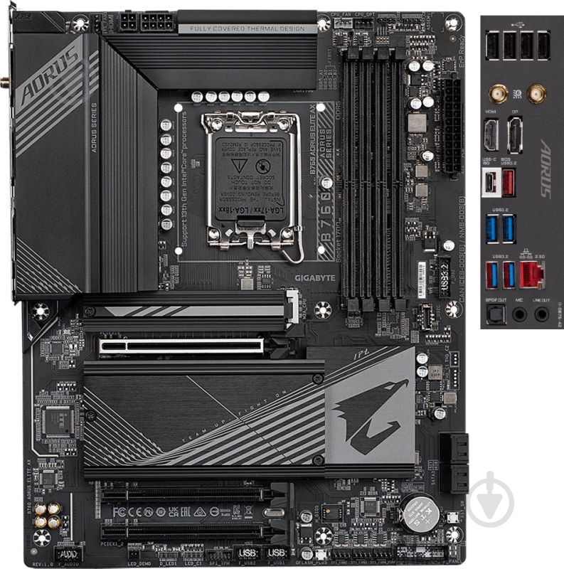 Материнская плата Gigabyte B760 AORUS ELITE (Socket 1700, Intel B760, ATX) - фото 5