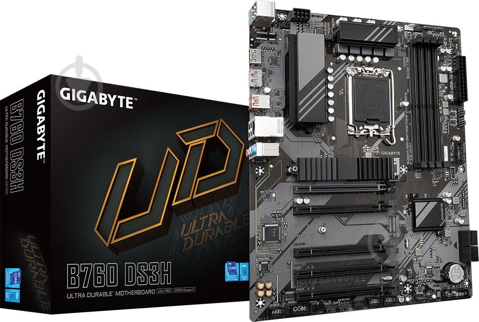Материнская плата Gigabyte B760 DS3H (Socket 1700, Intel B760, ATX) - фото 6 Материнская плата Gigabyte B760 DS3H (Socket 1700, Intel B760, ATX) - фото 6