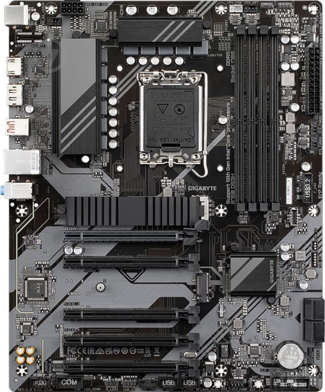 Материнская плата Gigabyte B760 DS3H (Socket 1700, Intel B760, ATX) - фото 1 Материнская плата Gigabyte B760 DS3H (Socket 1700, Intel B760, ATX) - фото 1