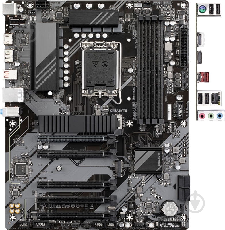 Материнская плата Gigabyte B760 DS3H (Socket 1700, Intel B760, ATX) - фото 2 Материнская плата Gigabyte B760 DS3H (Socket 1700, Intel B760, ATX) - фото 2