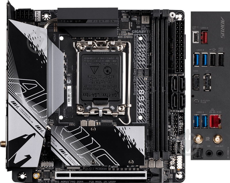 Материнская плата Gigabyte B760I AORUS PRO DDR4 (Socket 1700, Intel B760, mini ITX) - фото 5