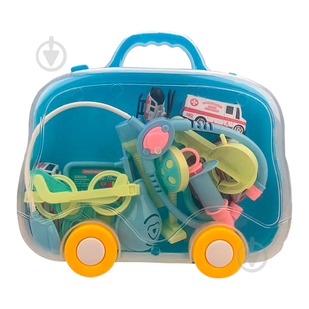 Набор доктора 2 в 1 (чемодан-машинка) 66077-B - фото 2