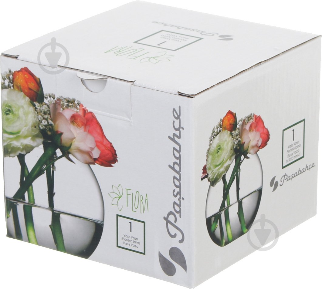 Ваза стеклянная Pasabahce Flora 43417 10.3 см 10,3 см прозрачная 43417 - фото 2