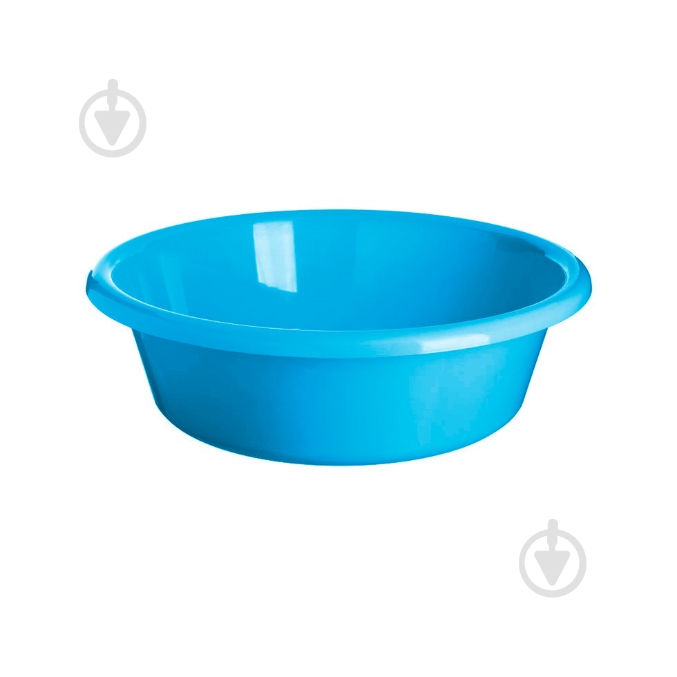 Таз пластиковый Sanja IPPI 37,5х37,5х12 см синий 7 л - фото 1