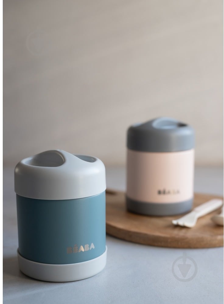 Термос Beaba для їжі 300 мл рожевий/сірий (912908) - фото 9