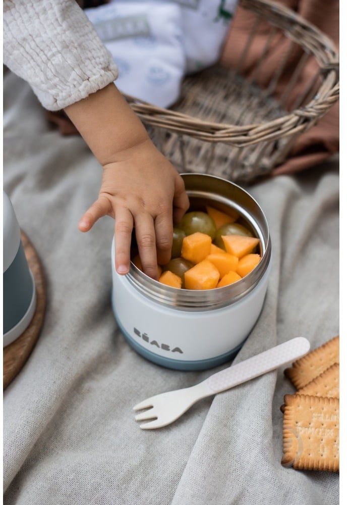 Термос Beaba для їжі 500 мл білий/блакитний (912909) - фото 8