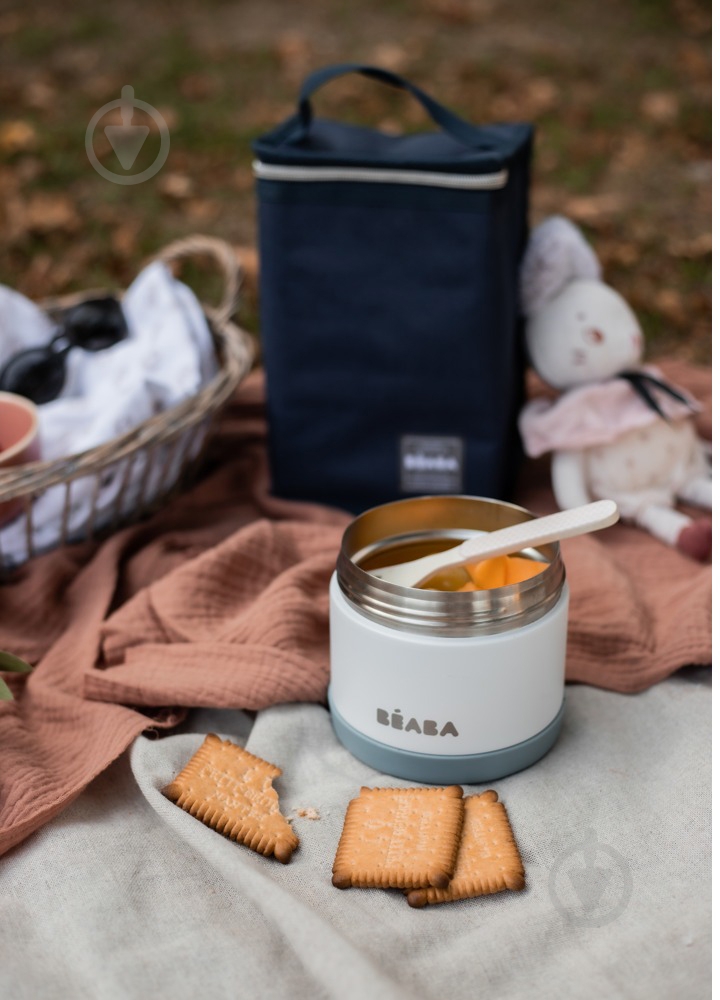 Термос Beaba для їжі 500 мл білий/блакитний (912909) - фото 12
