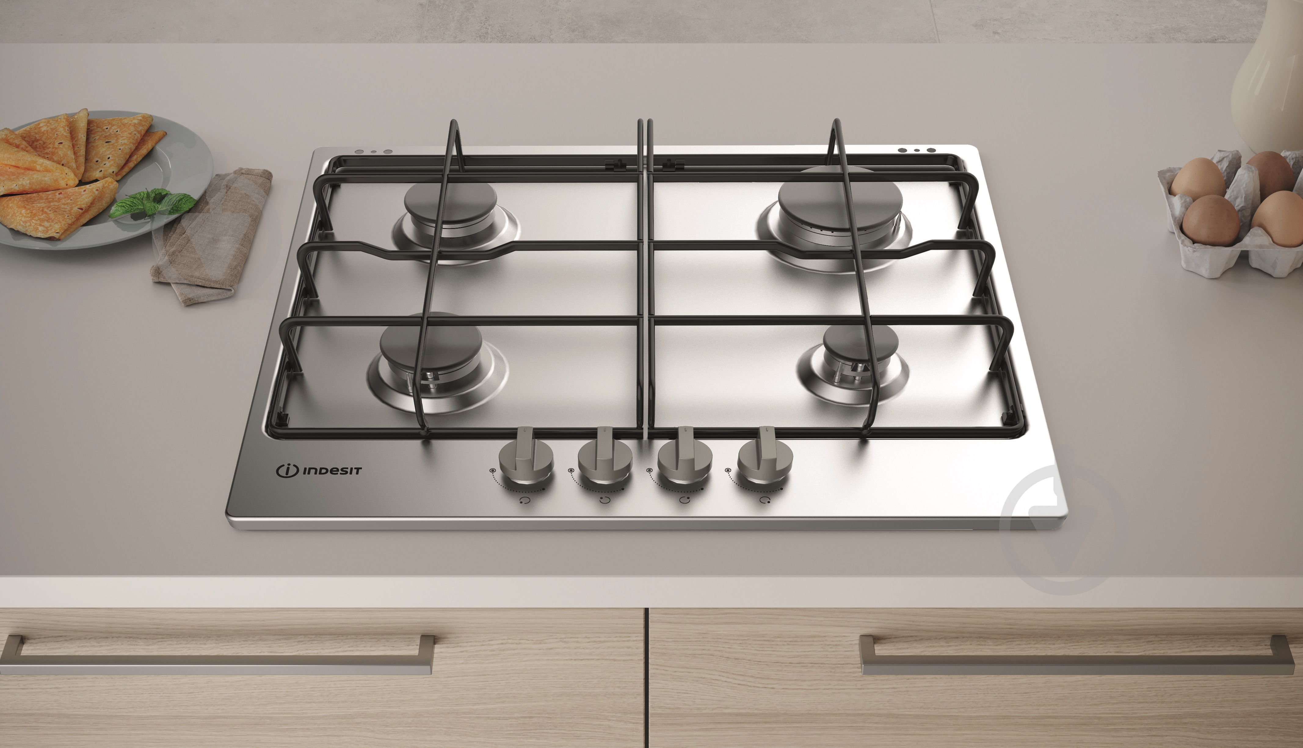 Варочная поверхность газовая Indesit THP 642 IX/I - фото 4