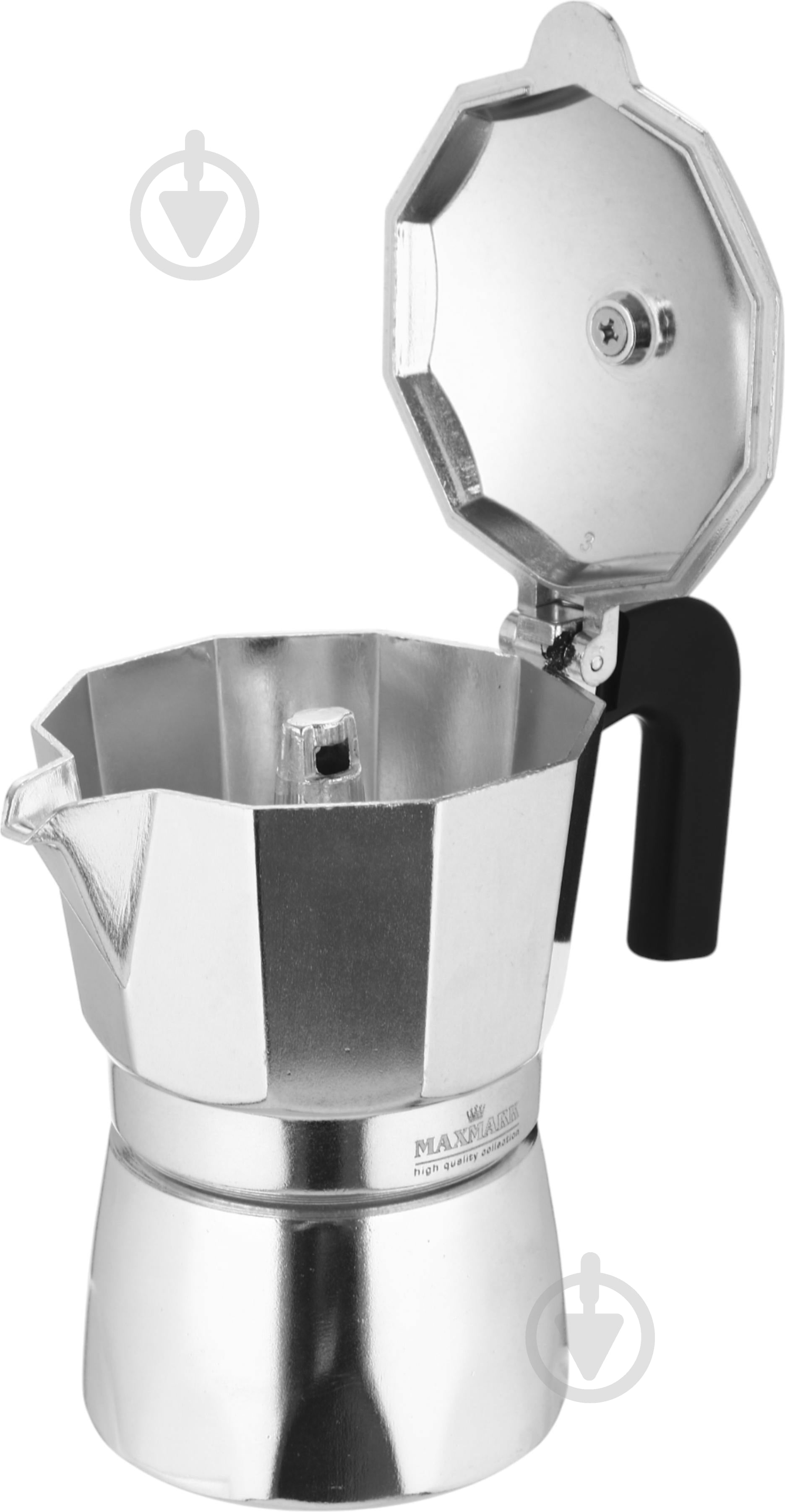 Кофеварка гейзерная Maxmark на 3 чашки MK-AL103 - фото 3