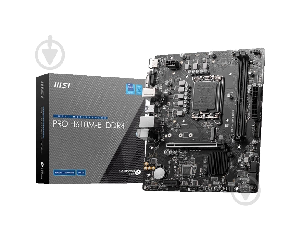 Материнская плата MSI 911-7D48-012 (Socket 1700, Intel H610, micro ATX) - фото 5 Материнская плата MSI 911-7D48-012 (Socket 1700, Intel H610, micro ATX) - фото 5