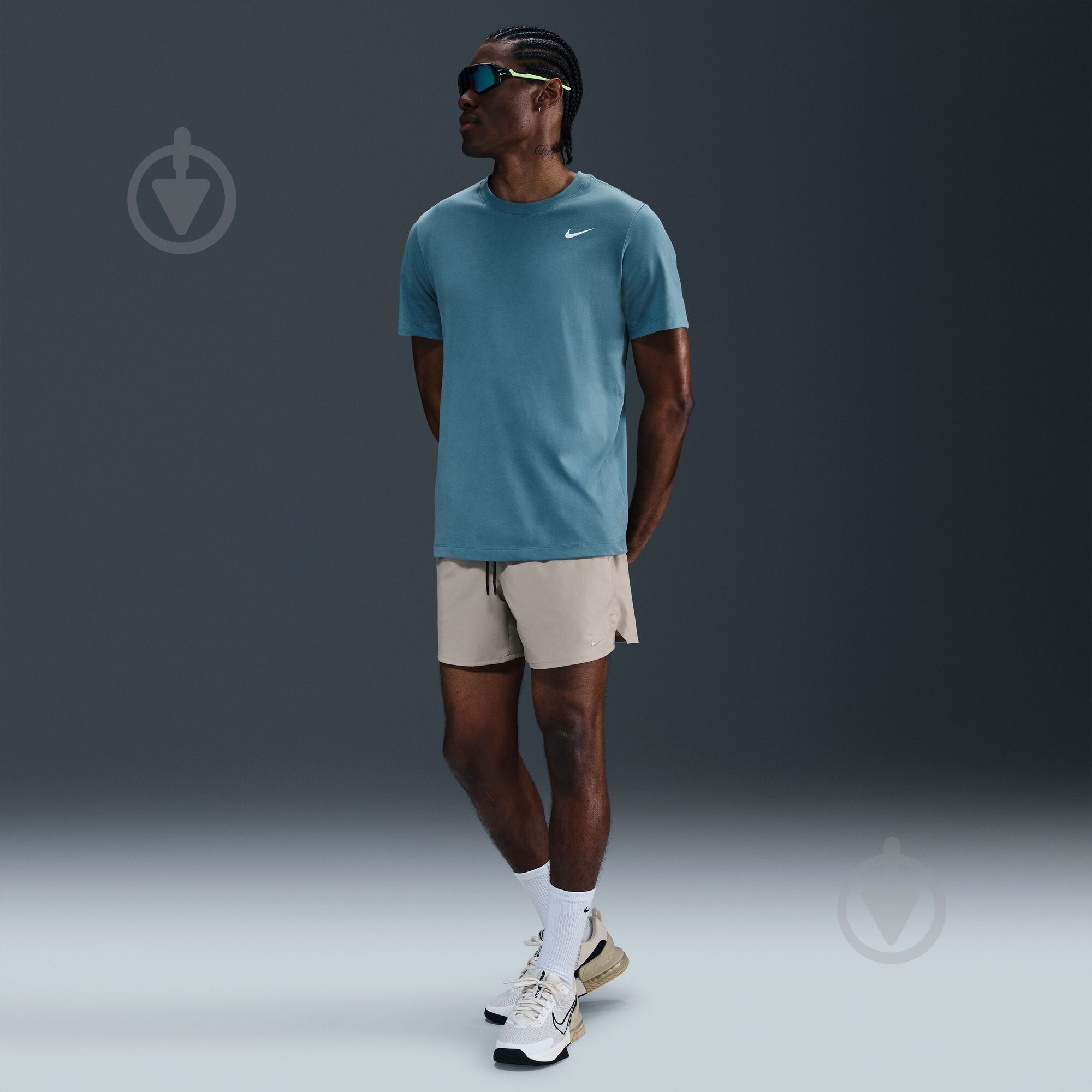 Футболка Nike M NK DF TEE DFC CREW SOLID AR6029-006 р.M бирюзовый - фото 7 Футболка Nike M NK DF TEE DFC CREW SOLID AR6029-006 р.M бирюзовый - фото 7