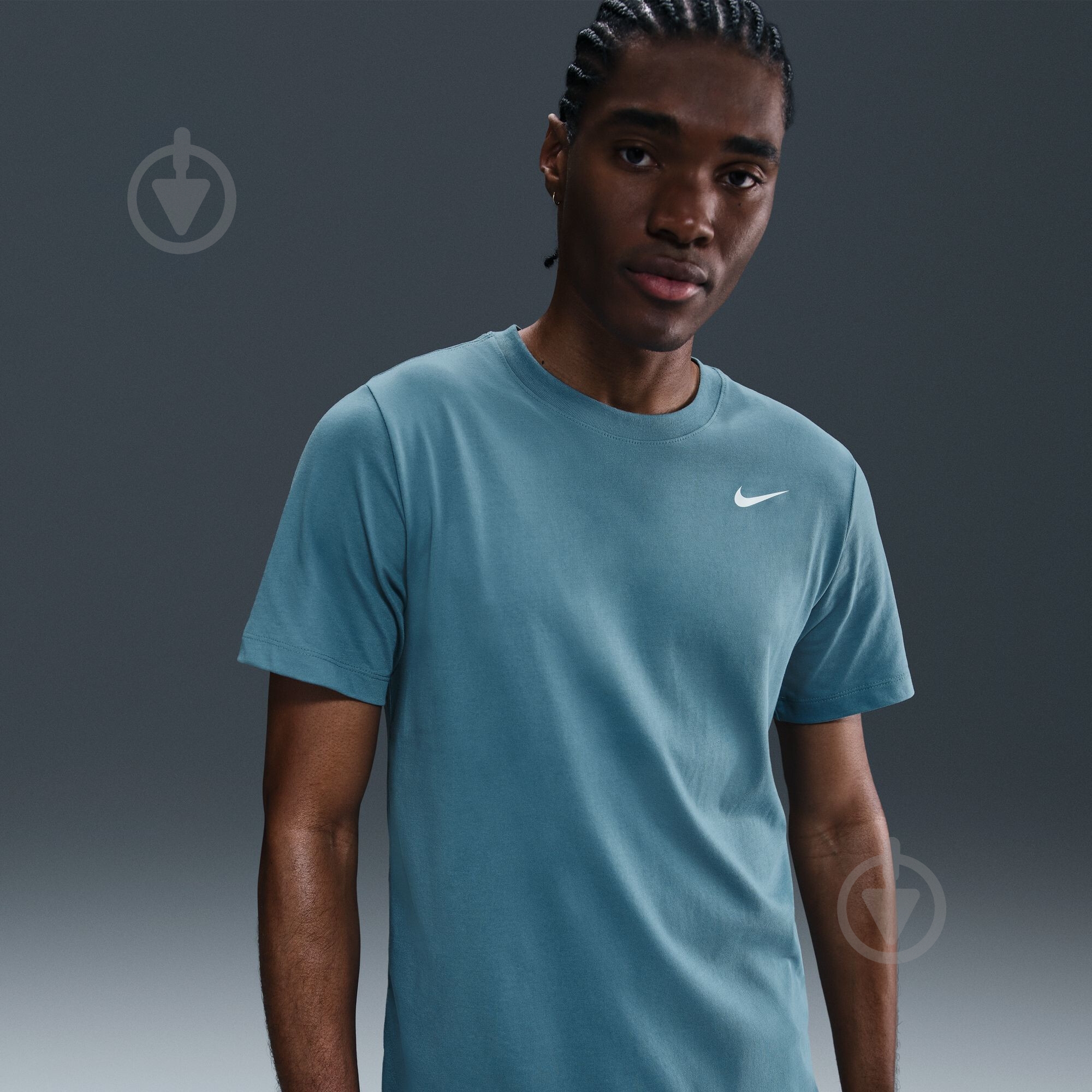 Футболка Nike M NK DF TEE DFC CREW SOLID AR6029-006 р.M бирюзовый - фото 8 Футболка Nike M NK DF TEE DFC CREW SOLID AR6029-006 р.M бирюзовый - фото 8