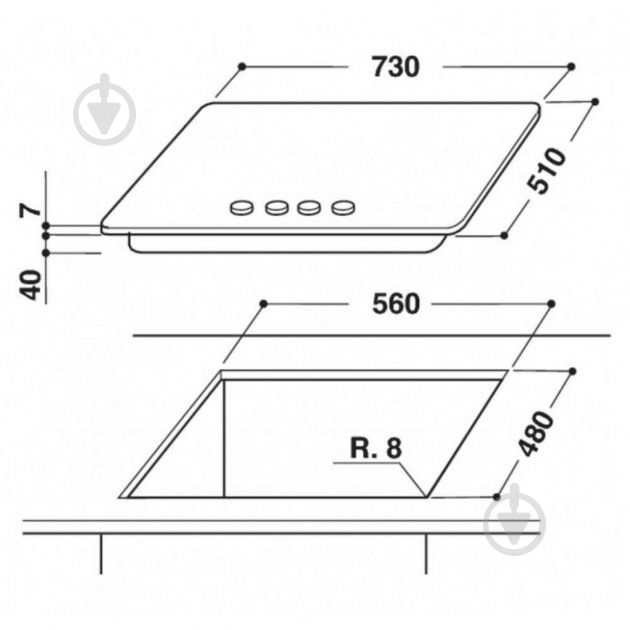 Варильна поверхня газова Whirlpool GMWL728IXL - фото 6