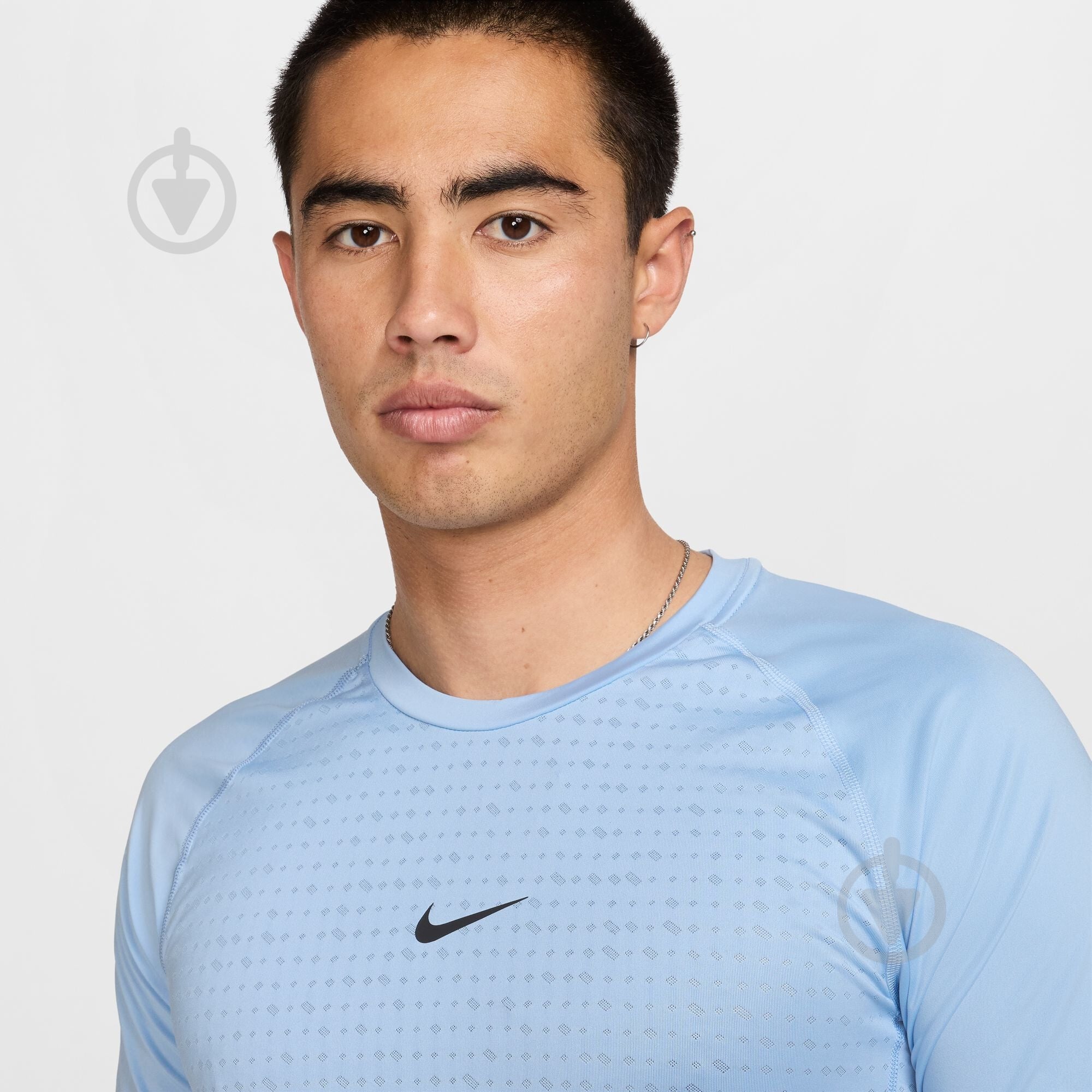 Футболка Nike M NP BREATHE SLIM SS TOP HJ4055-422 р.M блакитний - фото 3