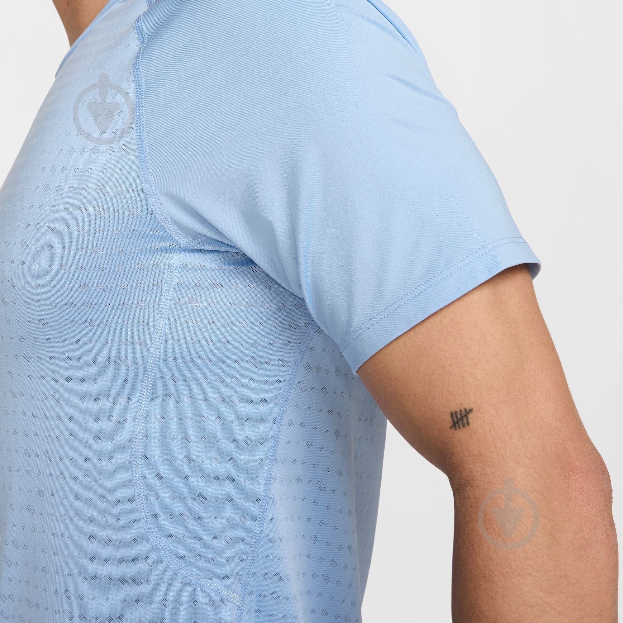 Футболка Nike M NP BREATHE SLIM SS TOP HJ4055-422 р.M блакитний - фото 5