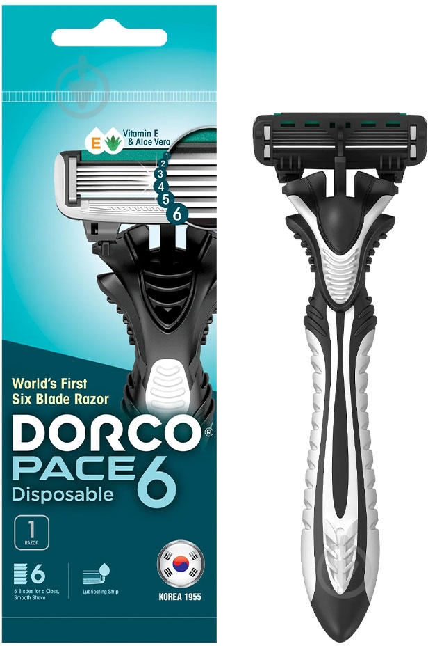 Одноразовая бритва Dorco PACE6 1 шт. - фото 1
