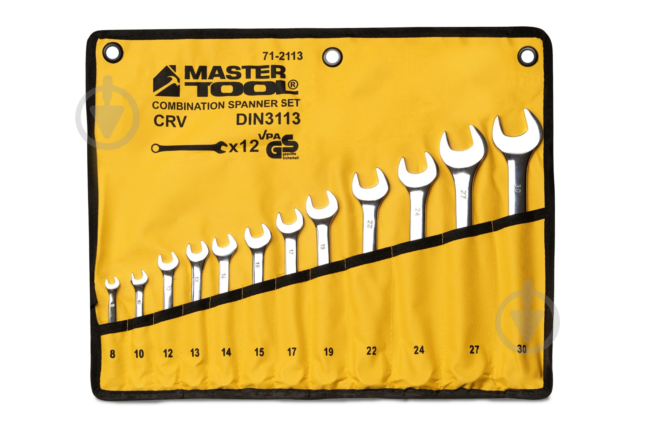 Набор ключей комбинированных MasterTool 12 шт. 71-2113 - фото 1