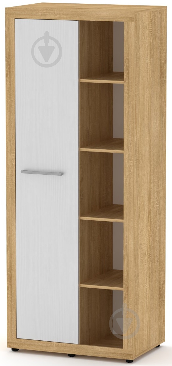 Шкаф МГ-1 белый / дуб сонома - фото 1