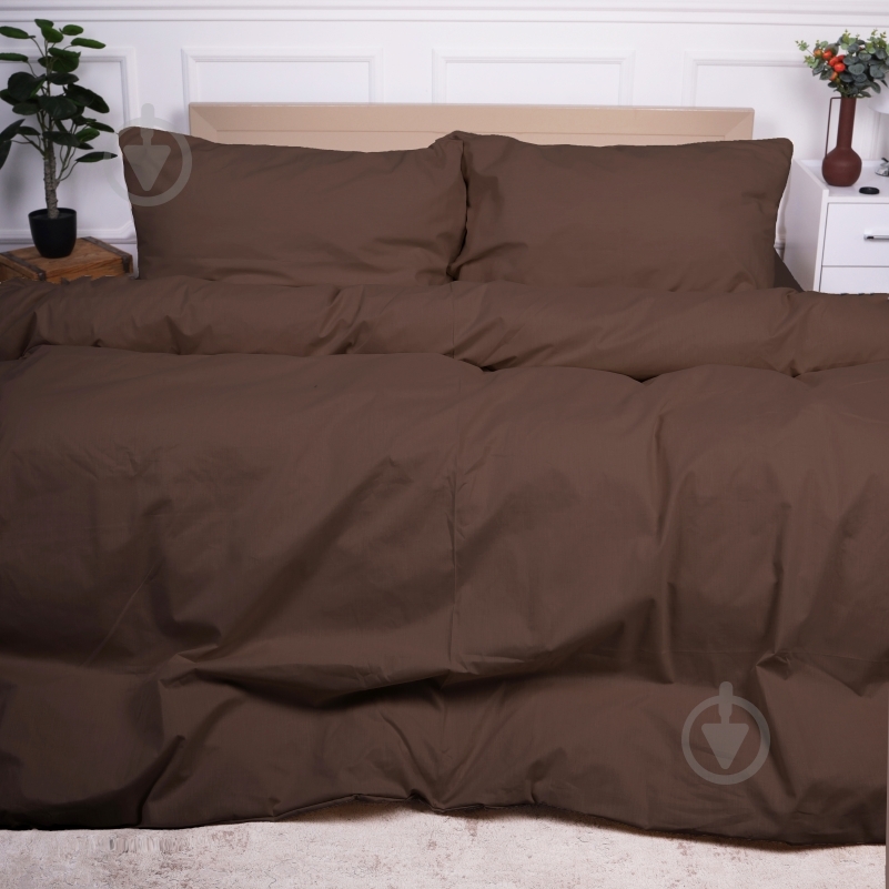 Комплект постельного белья MirSon Ranforce Elite 19-1217 Chocolate perla шоколадный - фото 1