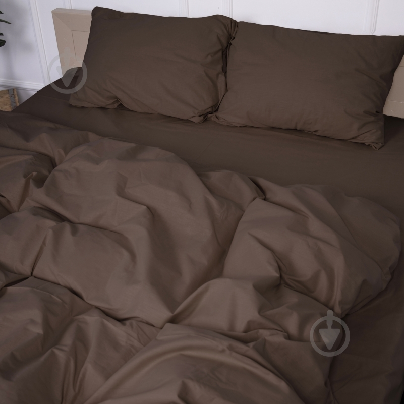 Комплект постельного белья MirSon Ranforce Elite 19-1217 Chocolate perla шоколадный - фото 5