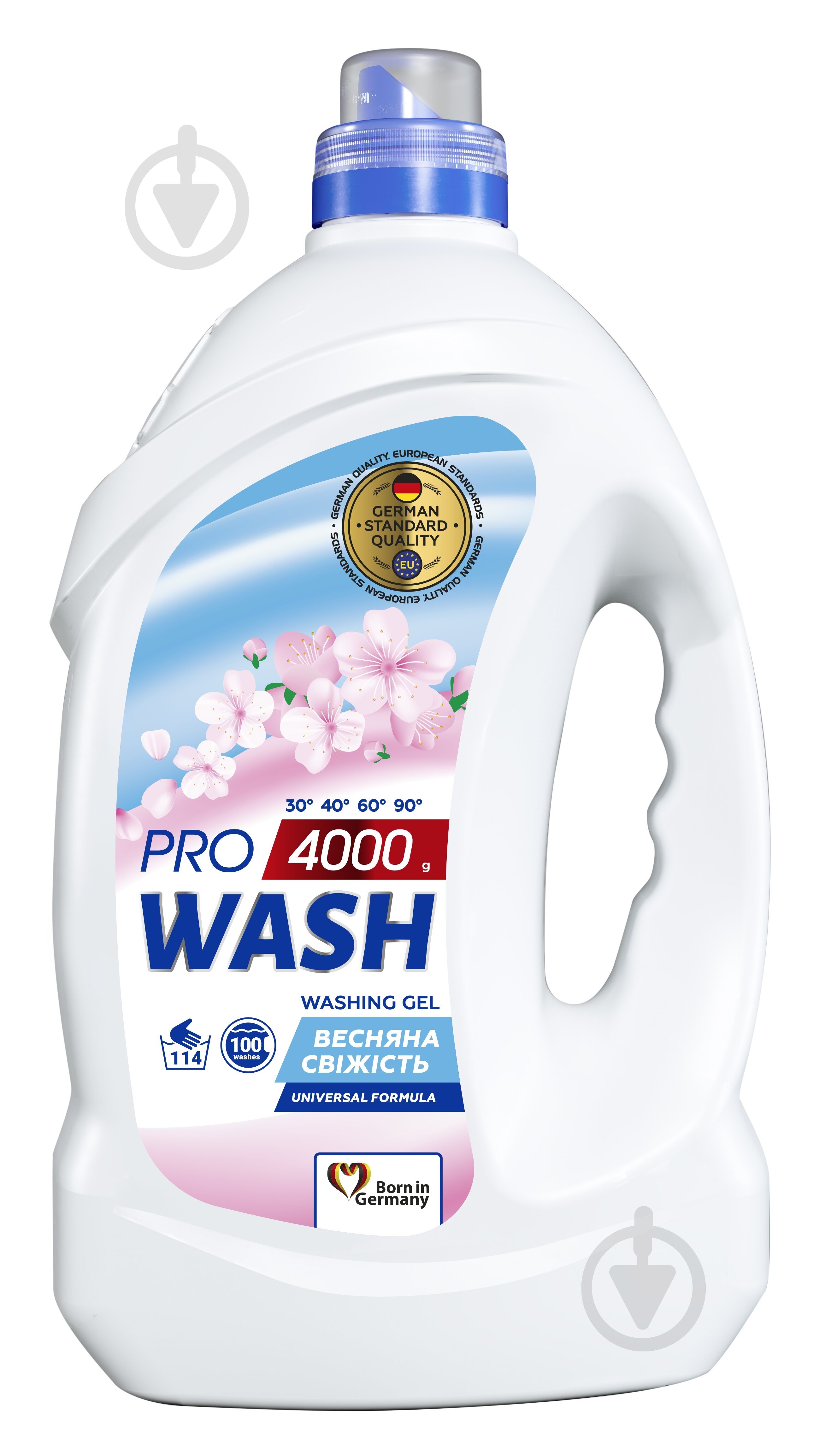 Гель для стирки для машинной и ручной стирки Pro Wash Весенняя свежесть 4 кг - фото 1