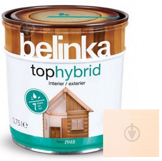 Лазурь Belinka Tophybrid №11 белый шелковистый глянец 0,75 л - фото 1 Лазурь Belinka Tophybrid №11 белый шелковистый глянец 0,75 л - фото 1