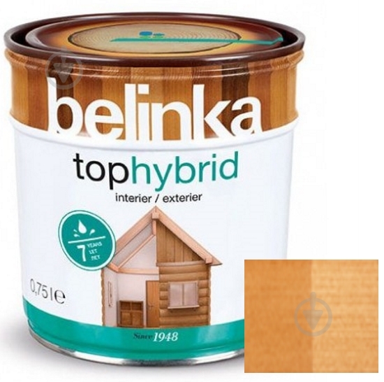 Лазурь Belinka Tophybrid №15 дуб шелковистый глянец 0,75 л - фото 1