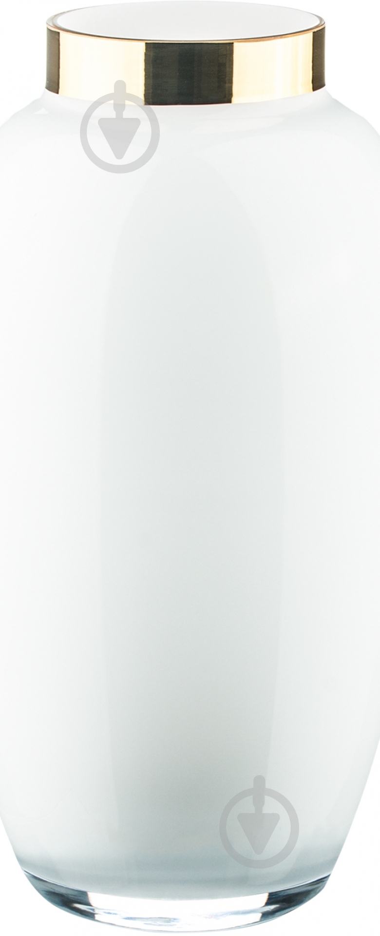 Ваза 23-1925/320/opal +gold RIM 32 см 23-1925/320/opal +gold RIM - фото 1