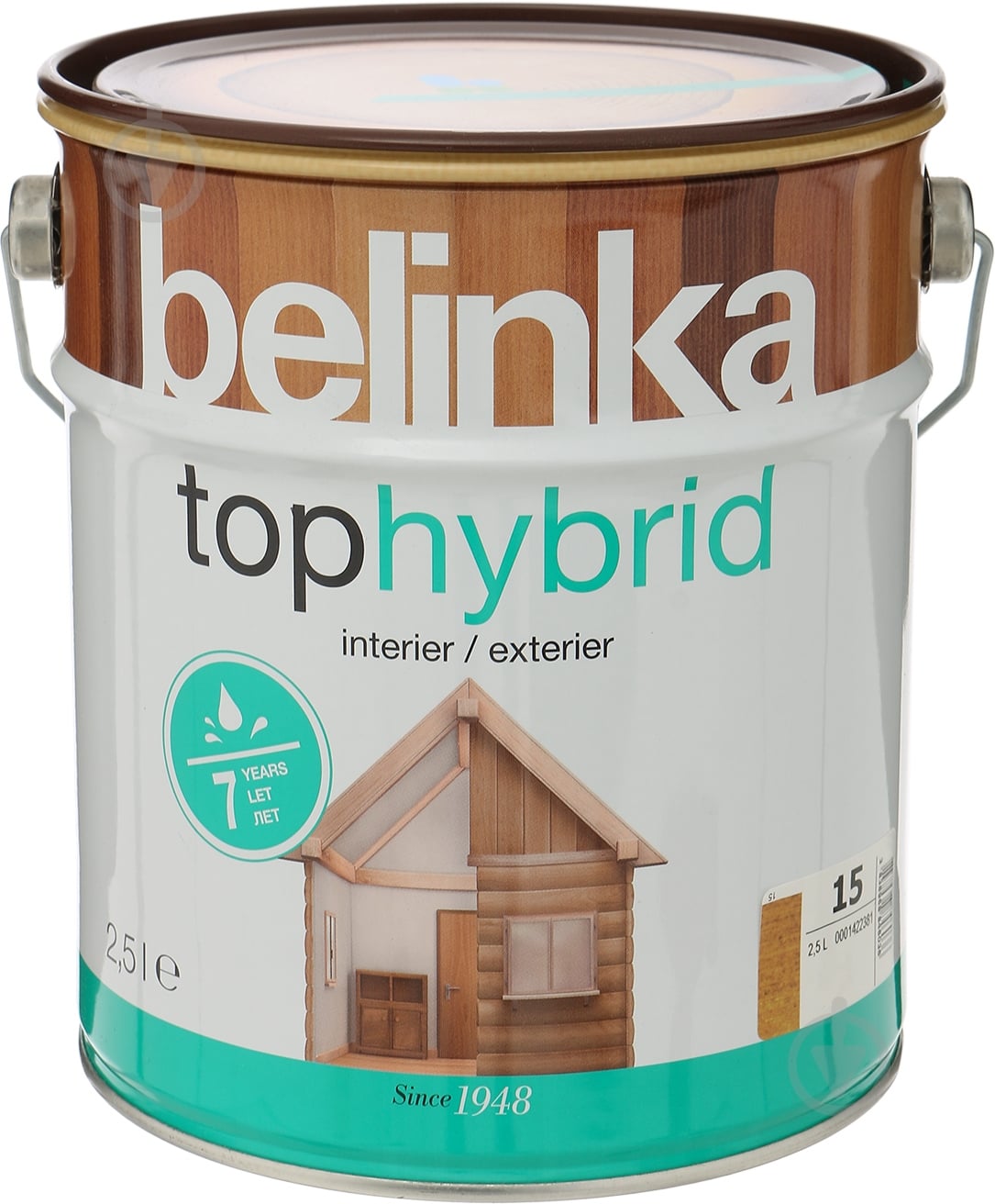 Лазурь Belinka Tophybrid №15 дуб шелковистый глянец 2,5 л - фото 2 Лазурь Belinka Tophybrid №15 дуб шелковистый глянец 2,5 л - фото 2