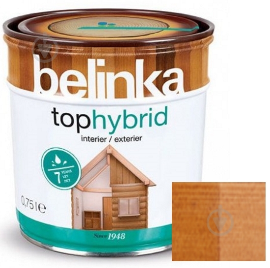 Лазур Belinka Tophybrid №16 горіх шовковистий глянець 0,75 л - фото 1