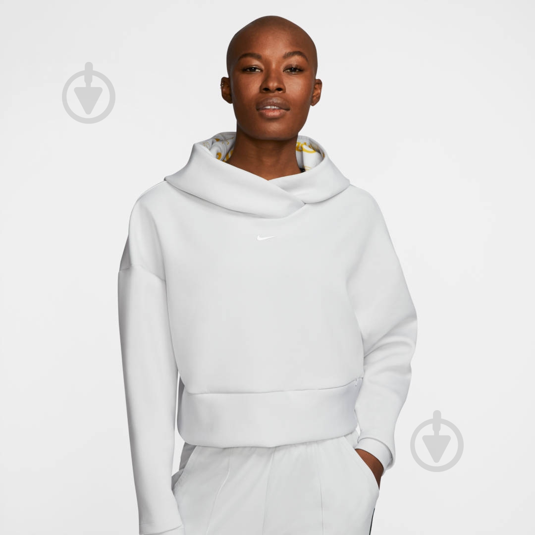 Джемпер Nike W NP CLN FLC HOODIE CJ3591-028 р. XL серый - фото 4