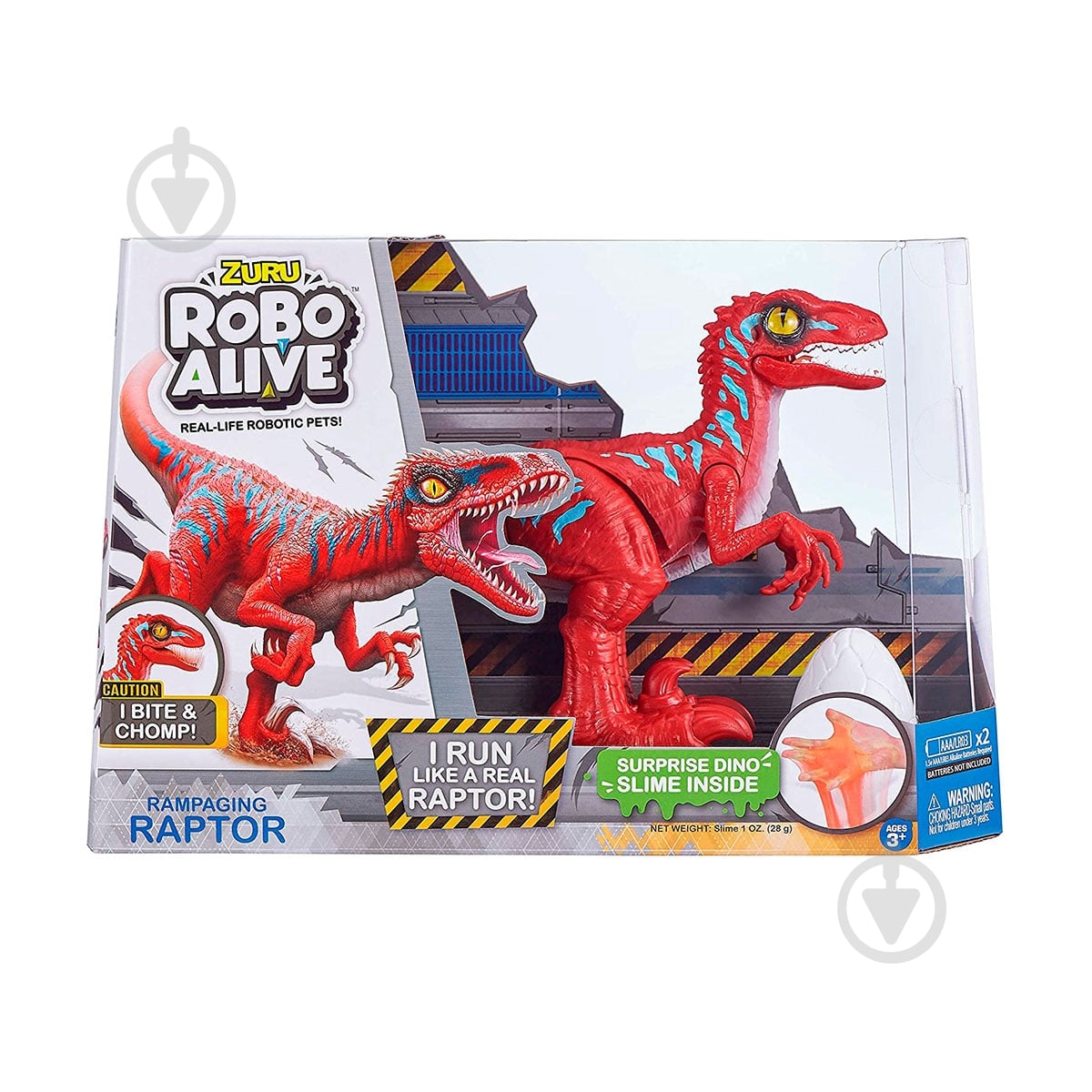Игрушка интерактивная ROBO ALIVE Красный велоцираптор - фото 1