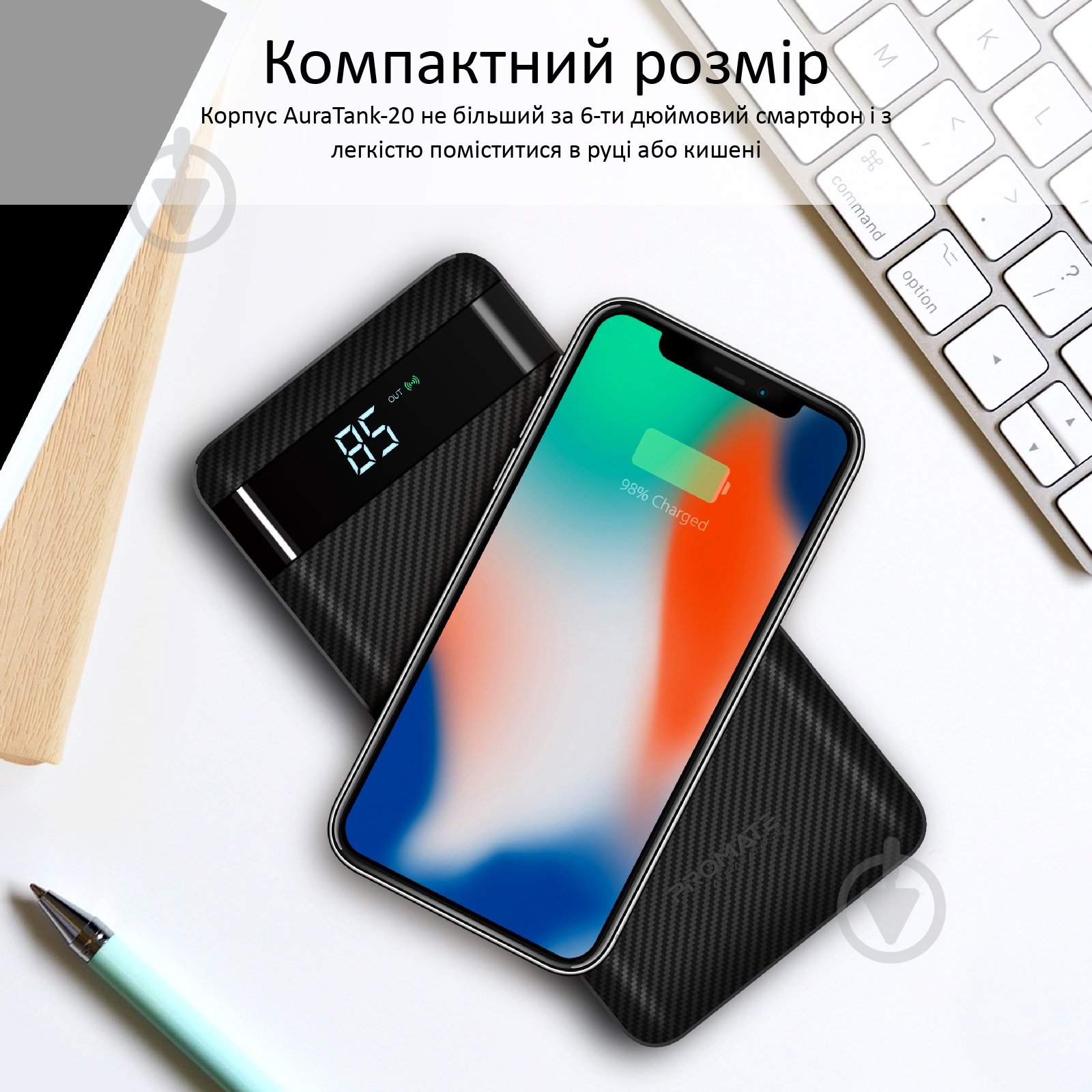 Повербанк Promate 20000 mAh (auratank-20.black) - фото 9