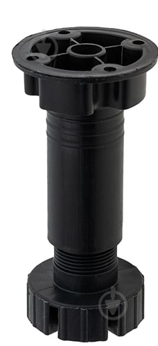 Меблева ніжка DC 100 мм регулюєма чорна - фото 1