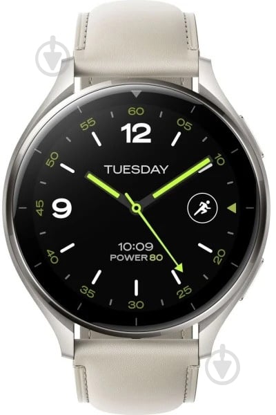 Смарт-годинник Xiaomi Watch 2 Titan BHR9306GL Gray Case Leather Strap white (1093970) - фото 1