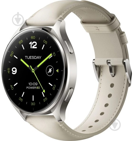 Смарт-годинник Xiaomi Watch 2 Titan BHR9306GL Gray Case Leather Strap white (1093970) - фото 5