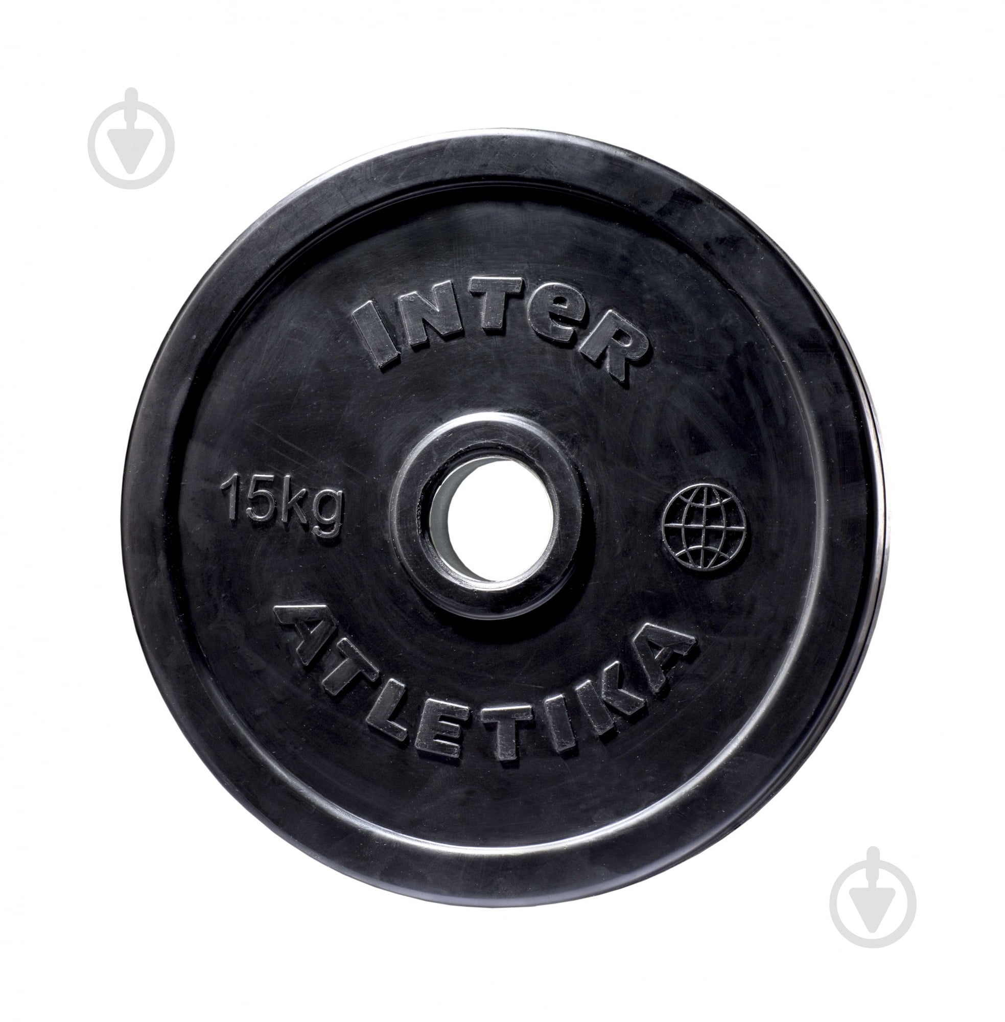 Диск InterAtletika LCA026-M обрезиненный 15 кг 80814482 - фото 1