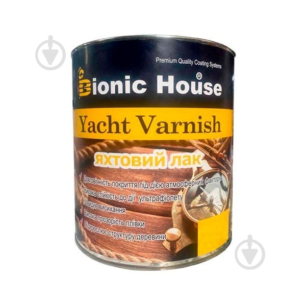 Лак яхтный Bionic House глянец прозрачный 1 л - фото 1