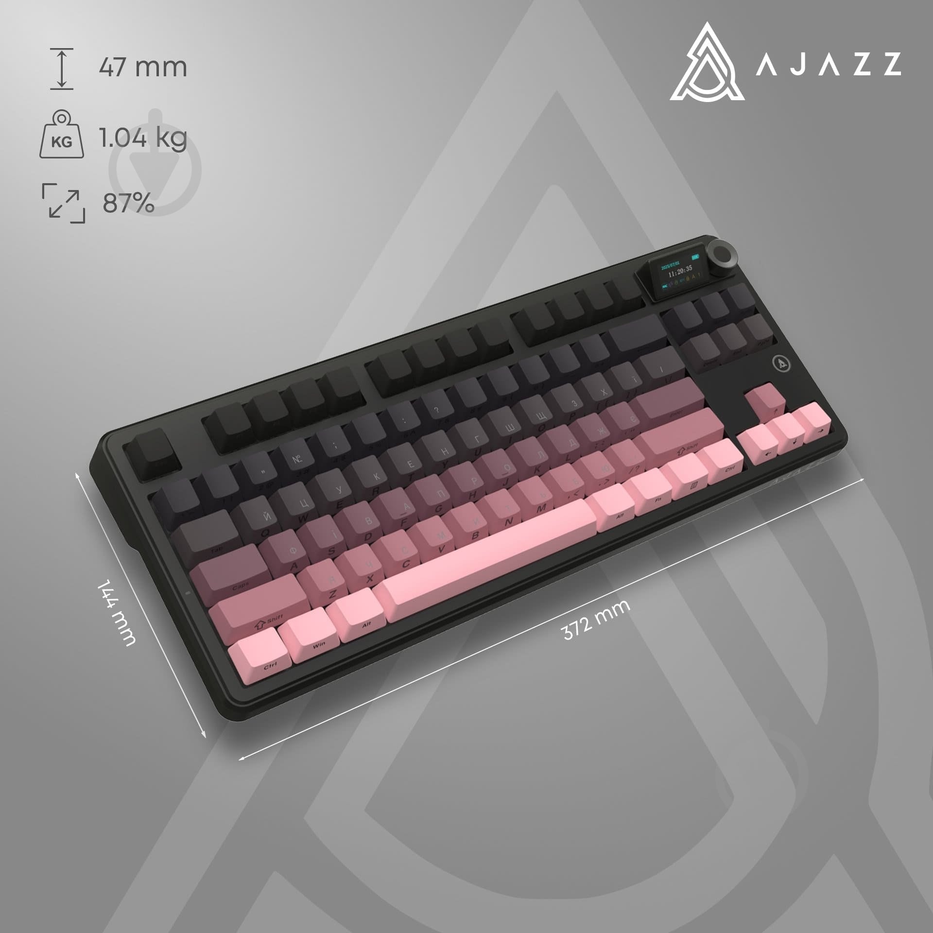 Клавиатура игровая Ajazz (MK87-P-S-P) MK87 Pitaya Switch - фото 20
