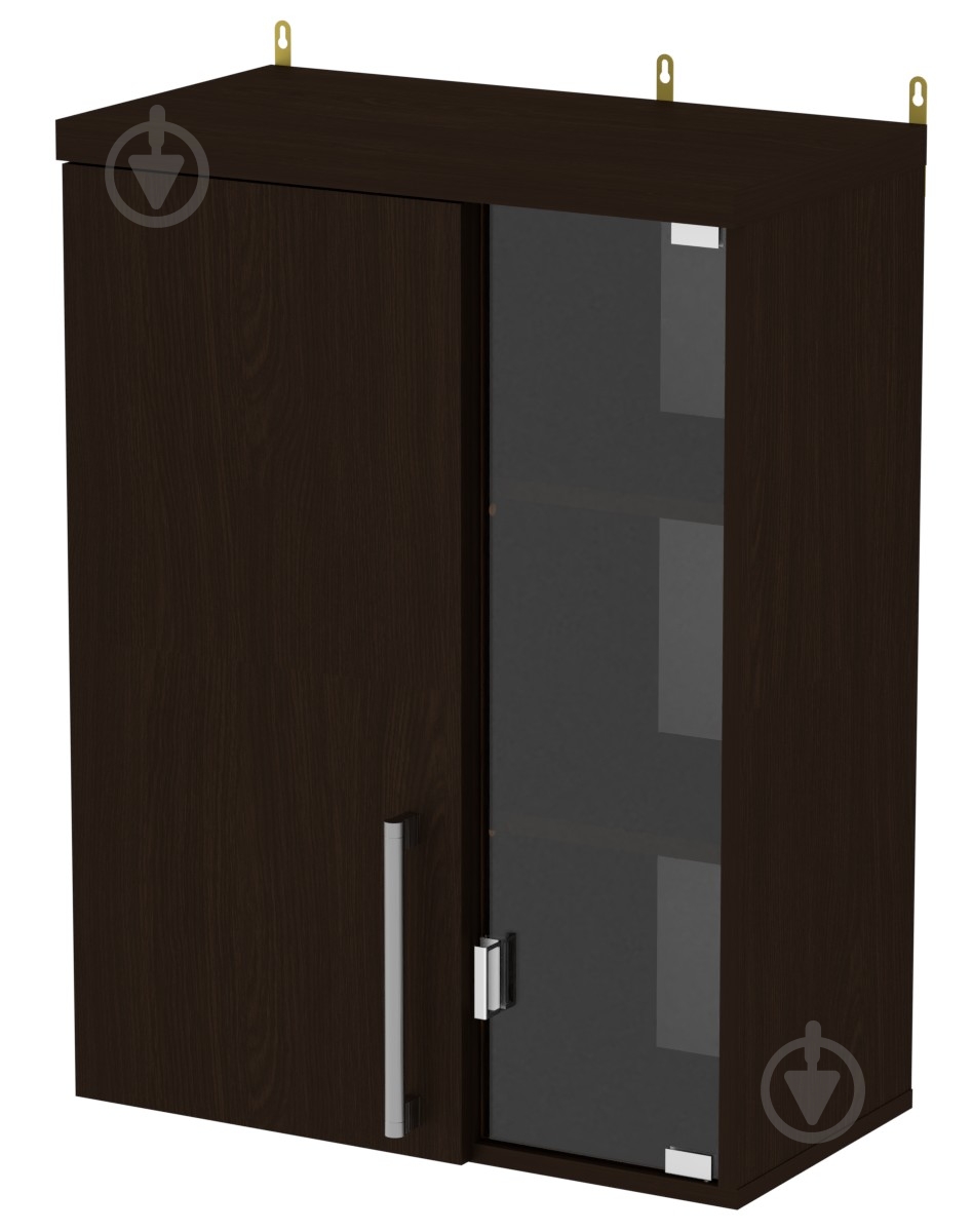 Шкафчик подвесной МГ-2-1 венге темный - фото 1