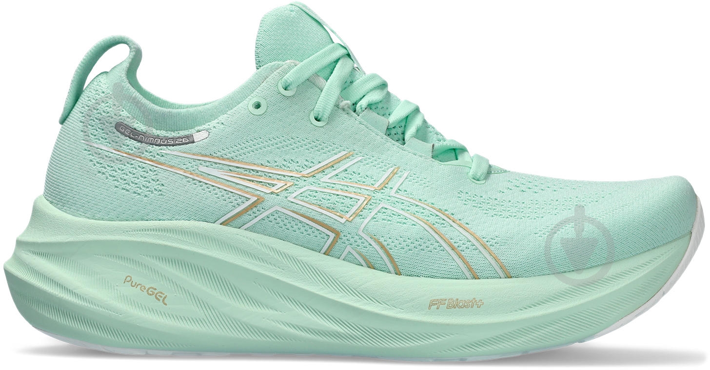 Кроссовки женские Asics GEL-NIMBUS 26 1012B601_300 р.38 мятные - фото 1