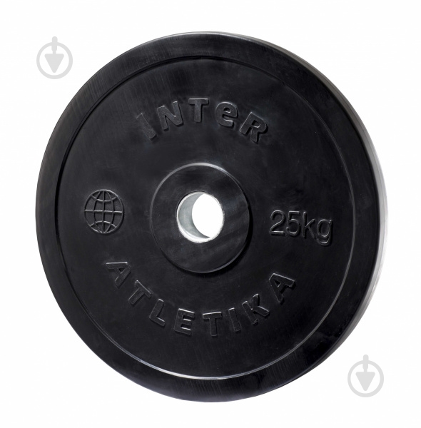 Диск InterAtletika обрезиненный 25 кг LCA028-M - фото 1