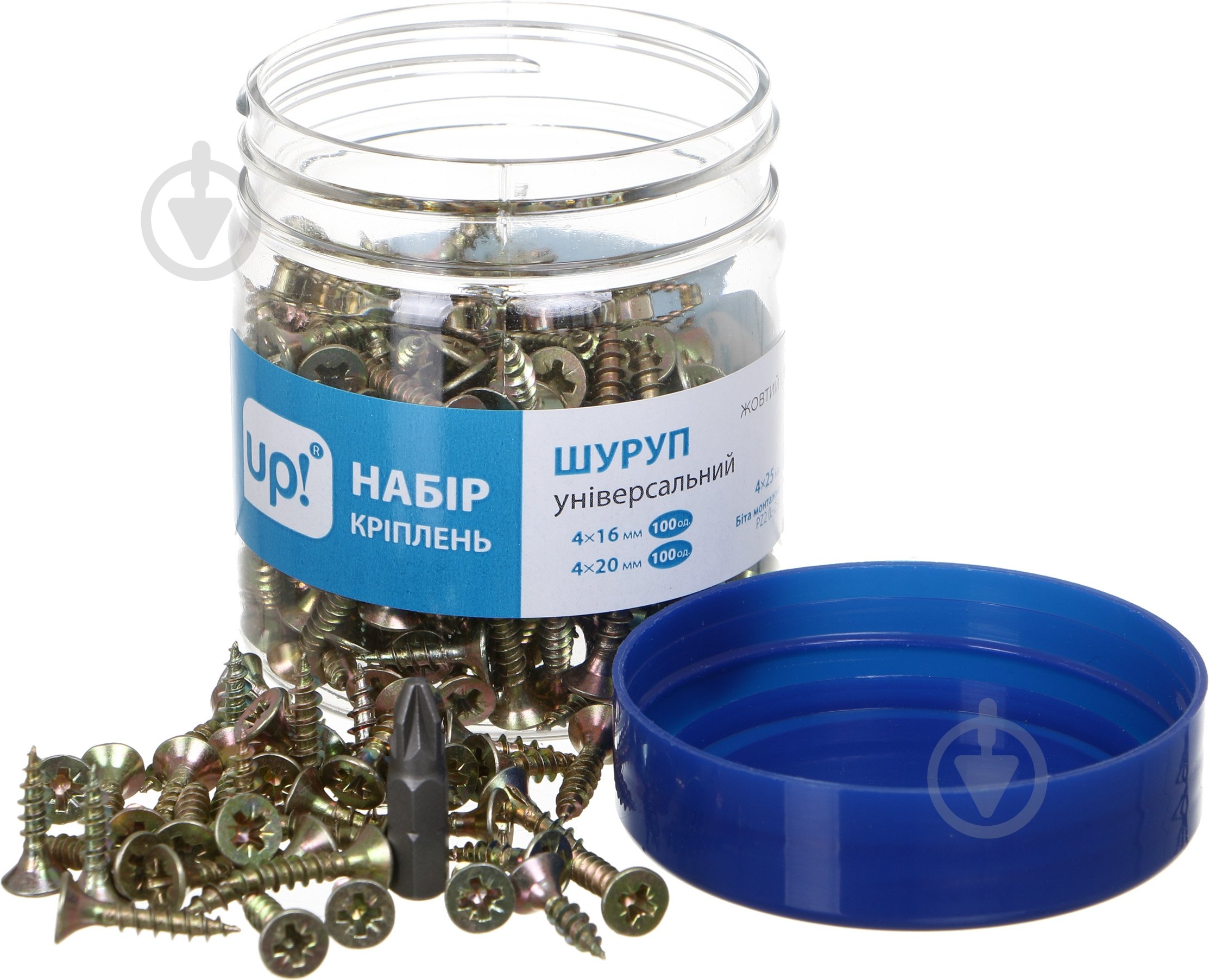 Шуруп универсальный потайная головка 251 шт желтый цинк - фото 2 Шуруп универсальный потайная головка 251 шт желтый цинк - фото 2