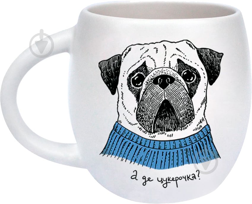Чашка Orner Мопс 450 мл - фото 1