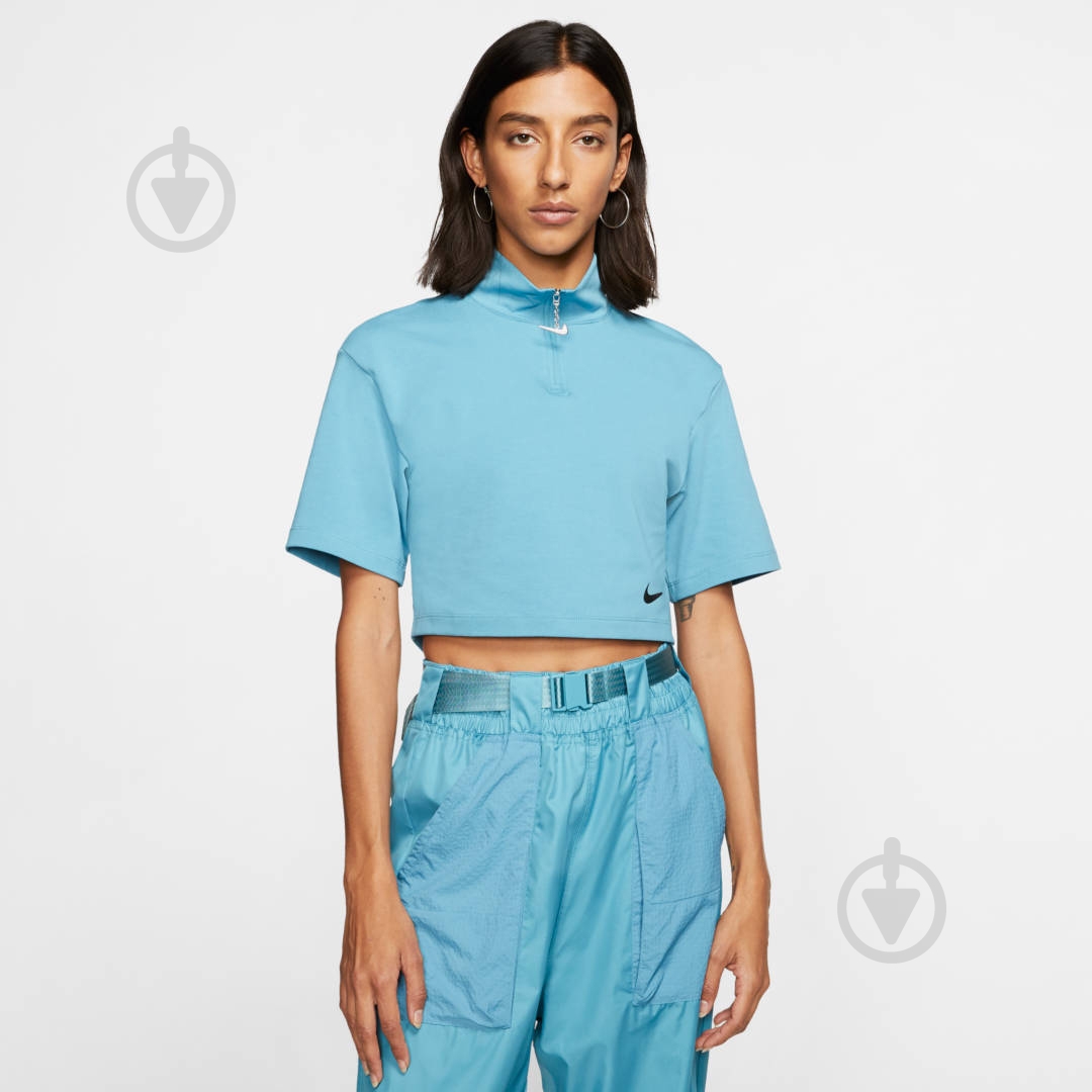 Футболка Nike W NSW SWSH TOP SS MOCK CJ3799-424 р.XL черный - фото 3