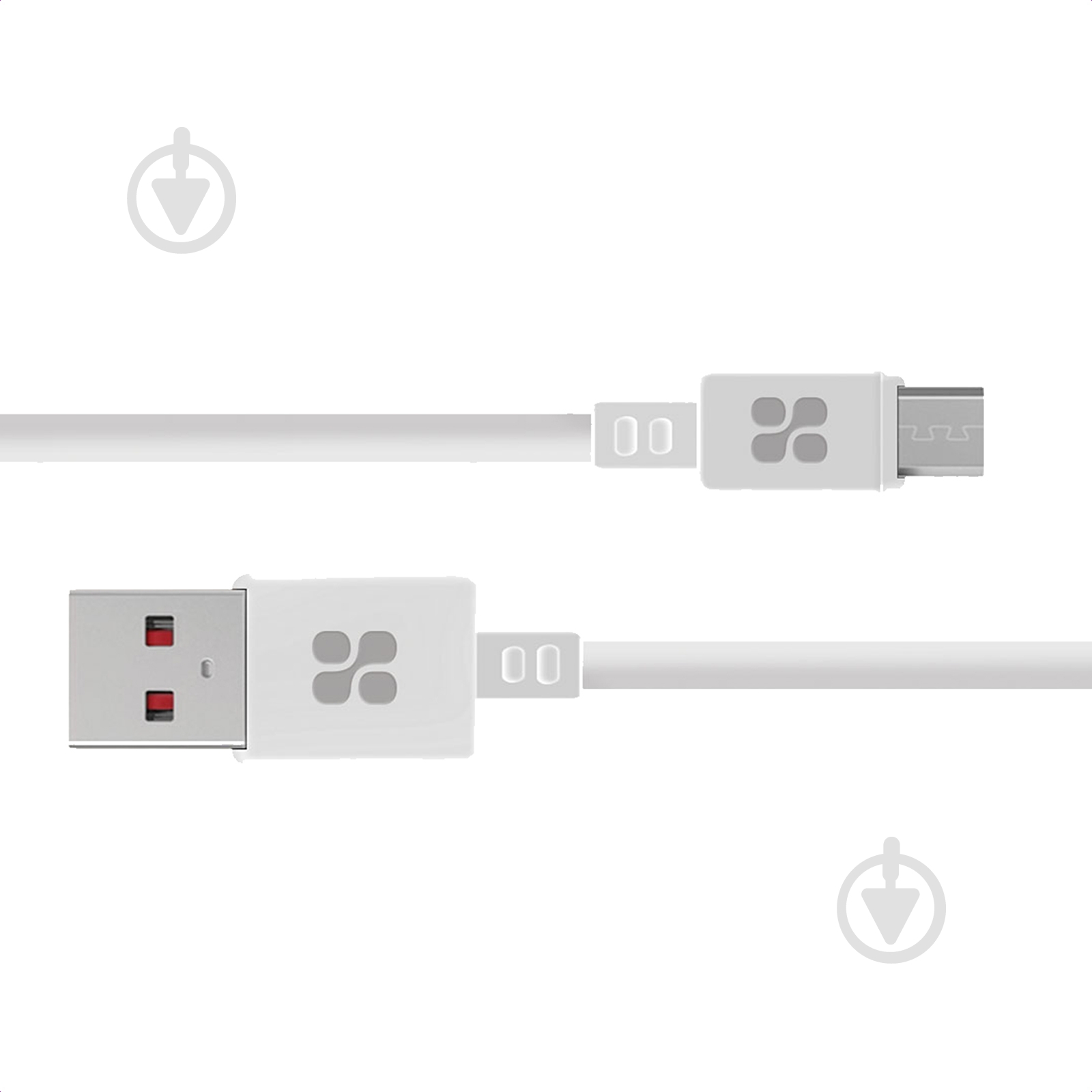 Кабель Promate MicroCord-1 USB-microUSB 2А 1,2 м белый (microcord-1.white) - фото 1