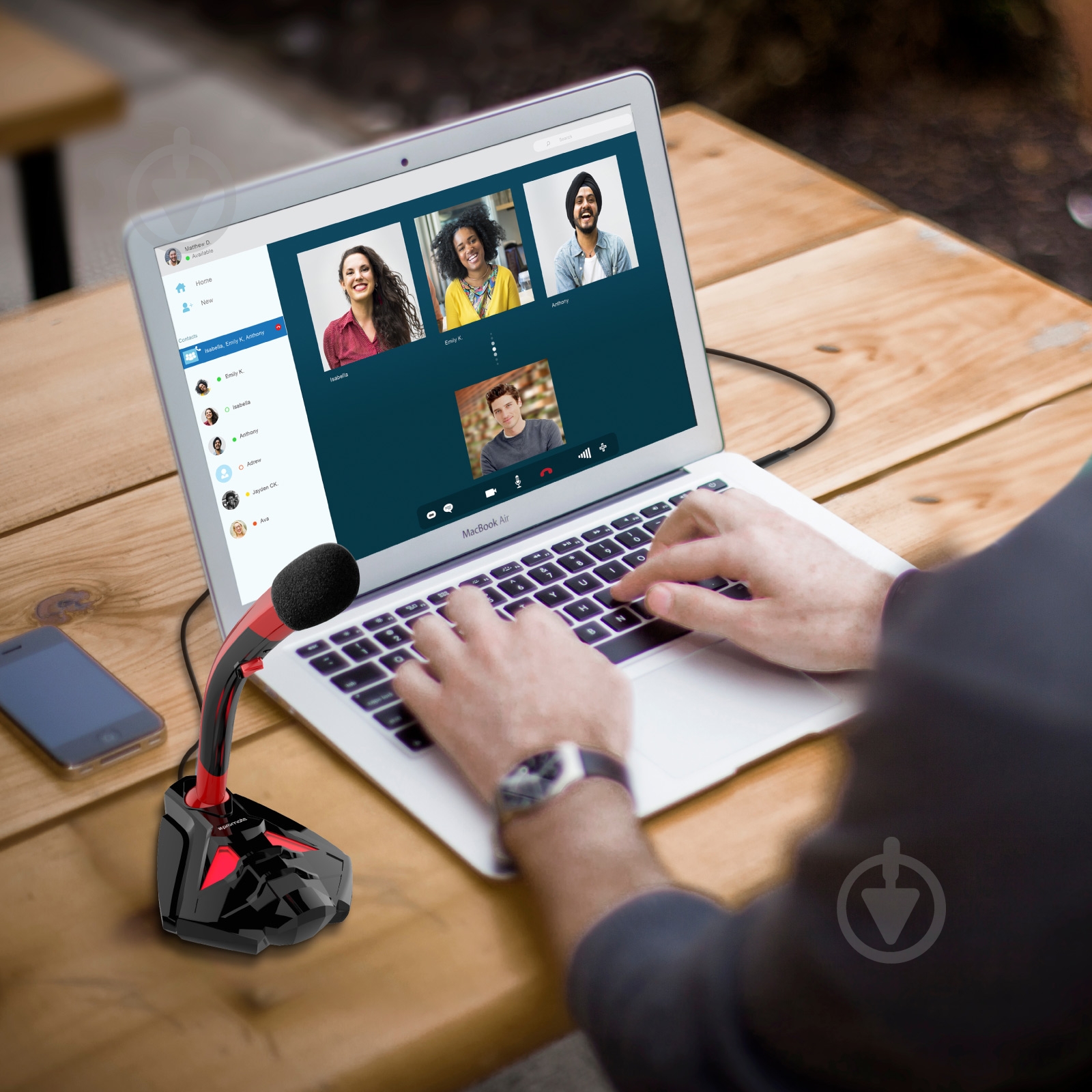 Микрофон Promate Tweeter-4 Red - фото 7 Микрофон Promate Tweeter-4 Red - фото 7