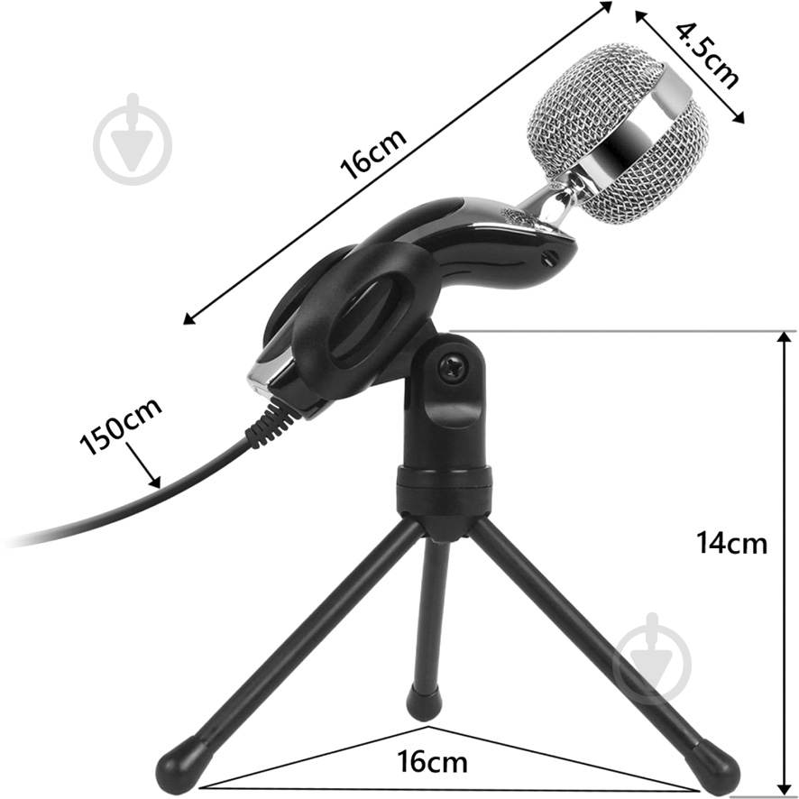 Микрофон Promate Tweeter-7 black - фото 3