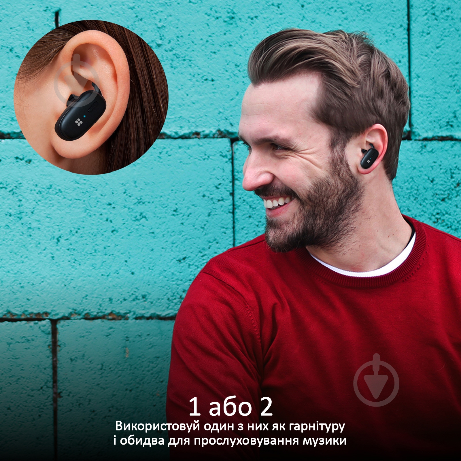Наушники Promate TrueBlue-3 Bluetooth 5 black (trueblue-3.black) - фото 7