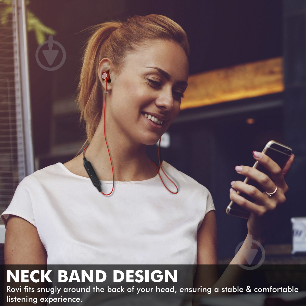 Наушники Promate Rovi red - фото 4 Наушники Promate Rovi red - фото 4